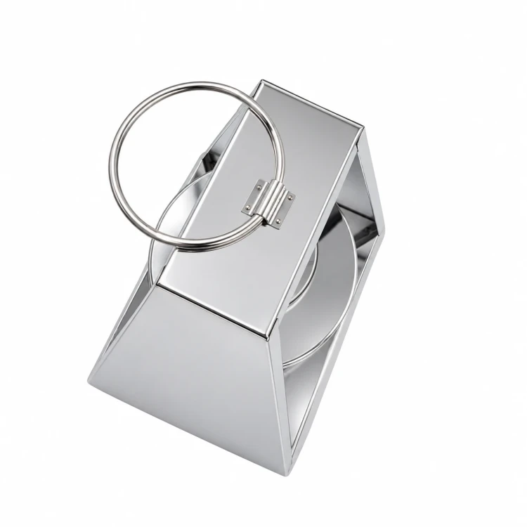 Znicz dekoracyjny premium LUXOR MIRROR – złoty / srebrny