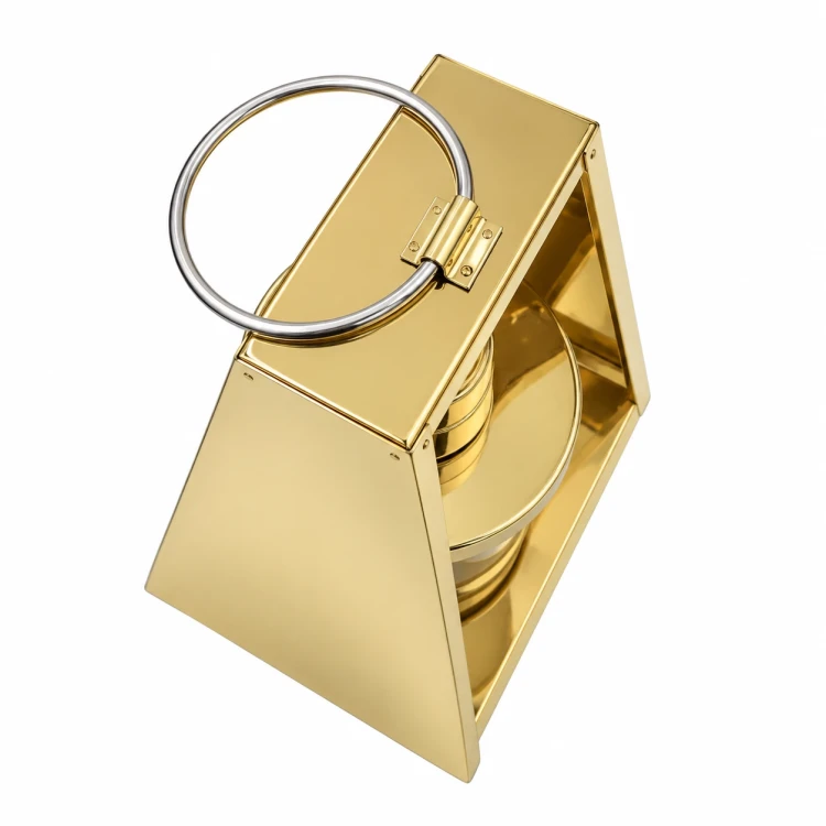 Znicz dekoracyjny premium LUXOR MIRROR – złoty / srebrny
