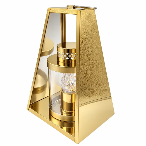 Znicz dekoracyjny premium LUXOR MIRROR – złoty / srebrny