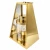 Znicz dekoracyjny premium LUXOR MIRROR – złoty / srebrny