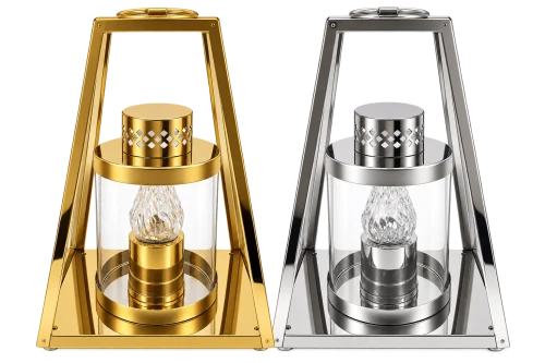 Znicz dekoracyjny premium LUXOR MIRROR – złoty / srebrny