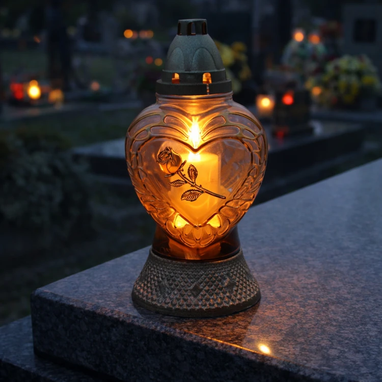 Znicz szklany serce złoty z różą – elegancja i symbol pamięci (4).png