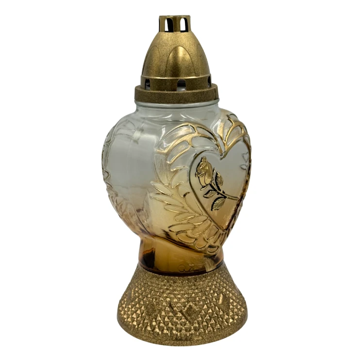 Znicz szklany serce złoty z różą – elegancja i symbol pamięci (2).png