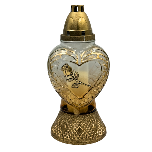 Znicz szklany serce złoty z różą – elegancja i symbol pamięci (3).png