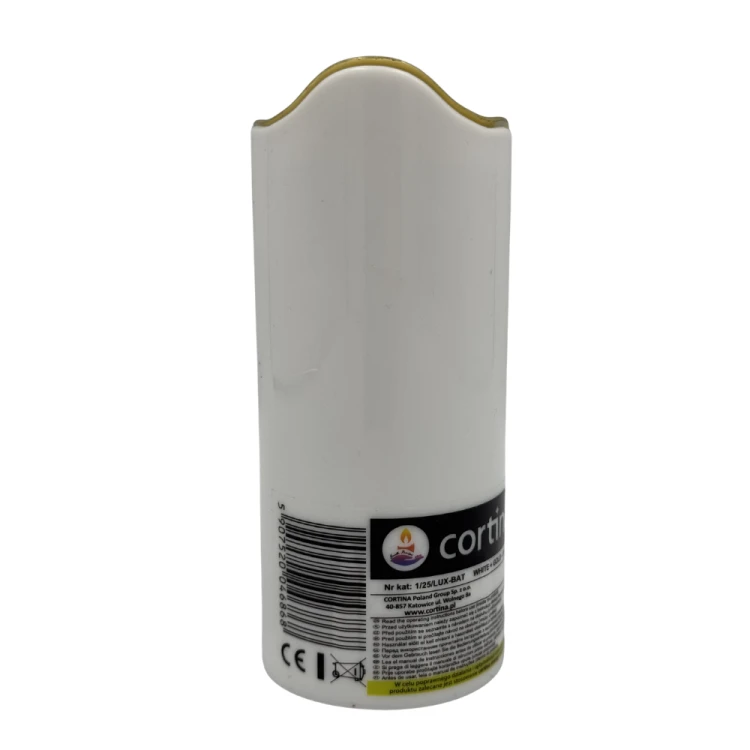 Wkład LED do Zniczy z Bateriami Czerwony Płomień z motywem Kwiatowym Róży 12cm  (6).png