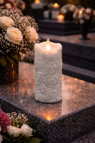 Wkład LED do Zniczy z Bateriami Biały Ciepły motyw Róż Ruchomy Płomień jak Żywy 12,5cm (3).png
