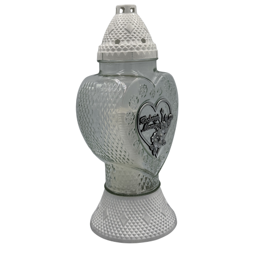 Znicz Szklany Serce Kochanej Mamie 38cm Elegancki Lampion Nagrobny Premium z Wkładem  (3).png