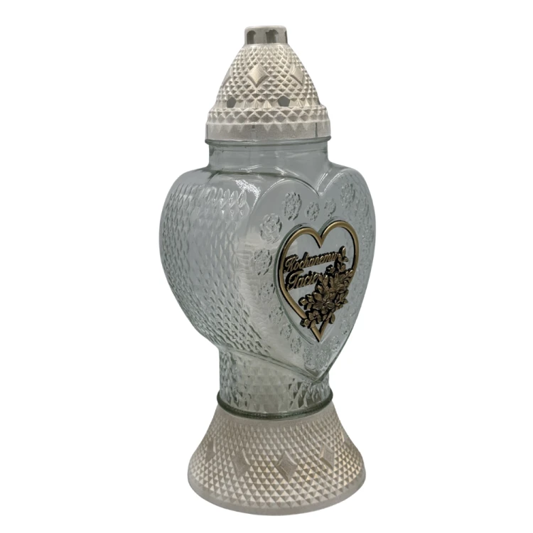 Znicz Szklany Serce Kochanemu Tacie 38cm Elegancki Lampion Nagrobny Premium z Wkładem (5).png
