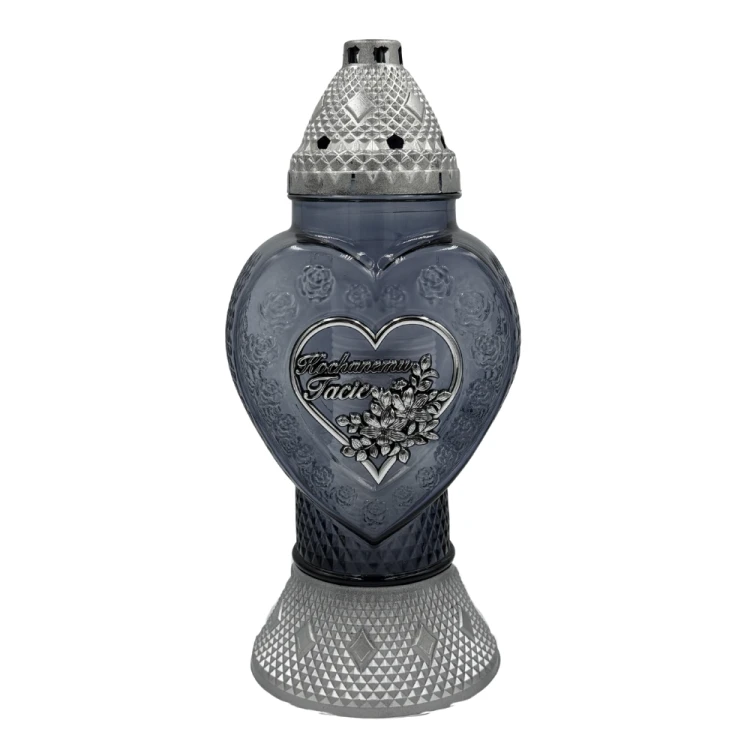 Znicz Szklany Serce Kochanemu Tacie 38cm Elegancki Lampion Nagrobny Premium z Wkładem (8).png