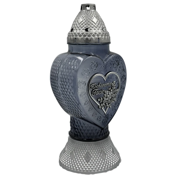 Znicz Szklany Serce Kochanemu Tacie 38cm Elegancki Lampion Nagrobny Premium z Wkładem (9).png