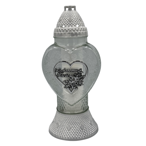 Znicz Szklany Serce Kochanemu Tacie 38cm Elegancki Lampion Nagrobny Premium z Wkładem (10).png