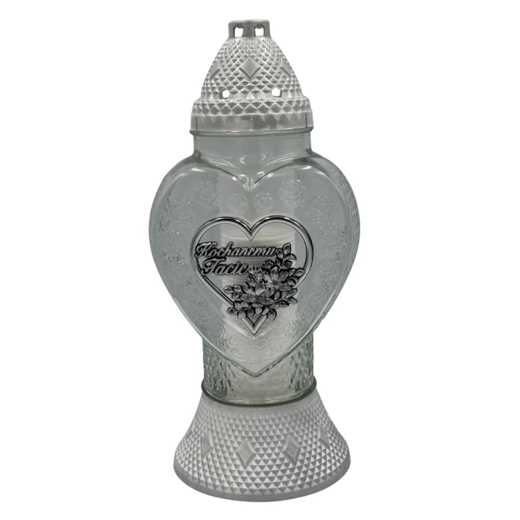 Znicz Szklany Serce Kochanemu Tacie 38cm Elegancki Lampion Nagrobny Premium z Wkładem (10).png