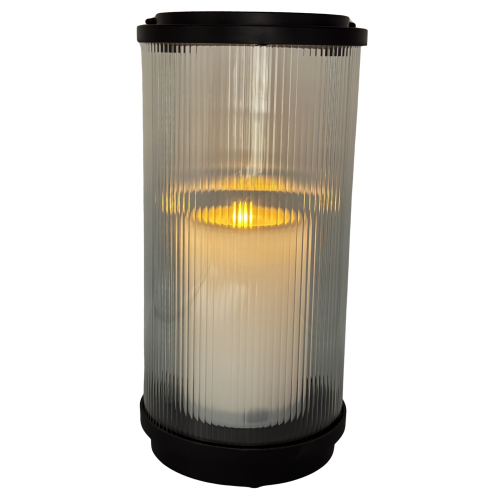 Znicz Latarnia Solarna Cortina Nowoczesne Oświetlenie Nagrobne LED 26cm (1).png
