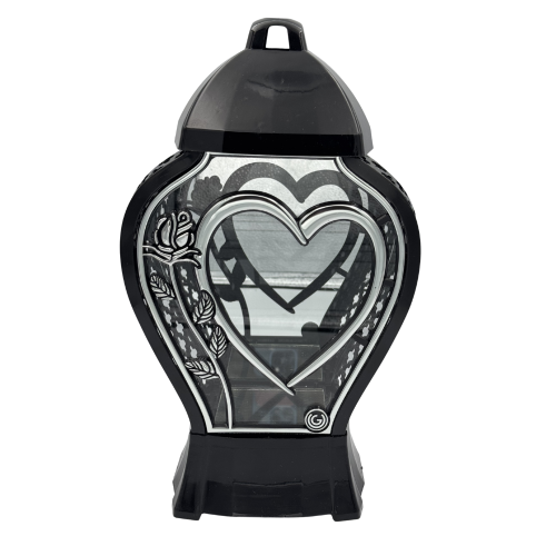 Znicz Kapliczka z Sercem i Różą Elegancki Lampion Glamur Wazon Mały (1).png