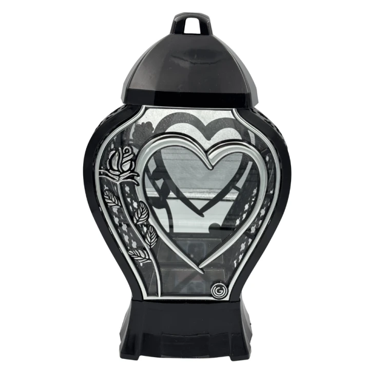 Znicz Kapliczka z Sercem i Różą Elegancki Lampion Glamur Wazon Mały (1).png
