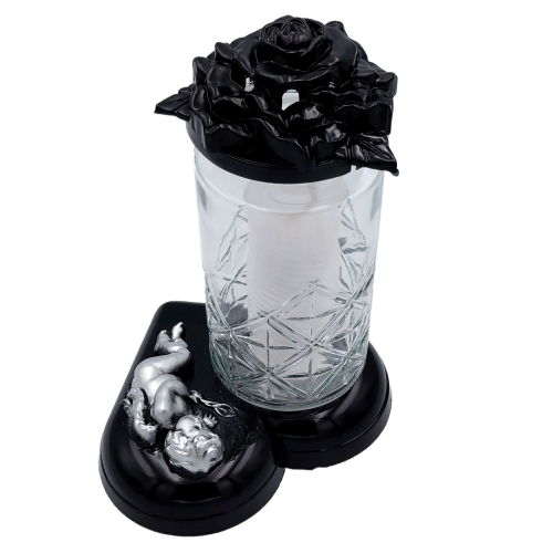 Znicz Szklany z Aniołkiem – Elegancka Forma i Symbolika Pamięci (1).png