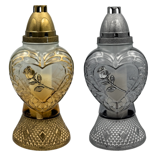 Znicz szklany serce z różą z Wkładem Elegancja i Symbol pamięci  (2).png