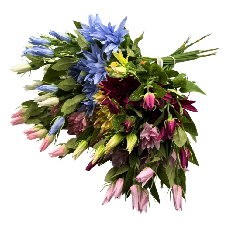 Bukiet Sztucznych Kwiatów Clematis Powojnik Wiązka 6szt Ozdoba do Stroików Kompozycji Florystycznych (10).png