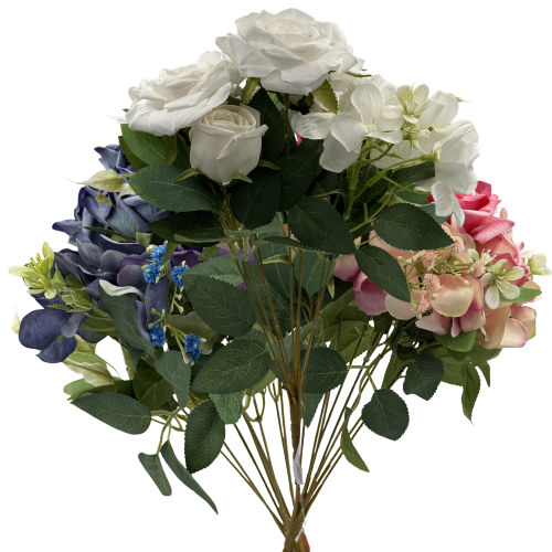 Bukiet Sztucznych Róż Elegancka Kompozycja Premium z Dodatkami Mieszany Wiosenny do wazonu stroika (2).png