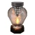 Znicz Solarny LED Szklana Latarnia z Motywem Serc Duży 26 cm grafit (2).webp