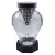 Znicz Solarny LED Szklana Latarnia z Motywem Serc Duży 26 cm grafit (5).webp