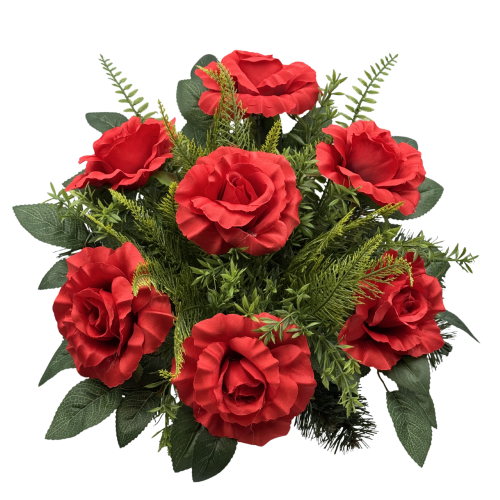 Stroik nagrobny w misie z czerwonymi różami Elegancka dekoracja na grób (3).png