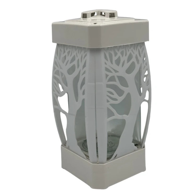 Biały Znicz z Motywem Drzewa Elegancki Lampion Nagrobny Kapliczka Glamour (4).png