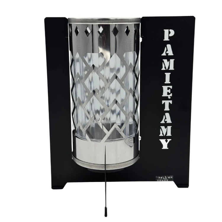 Znicz Nagrobny Premium „PAMIĘTAMY” Stal Nierdzewna Nowoczesny NICEA C Latarnia (6).png