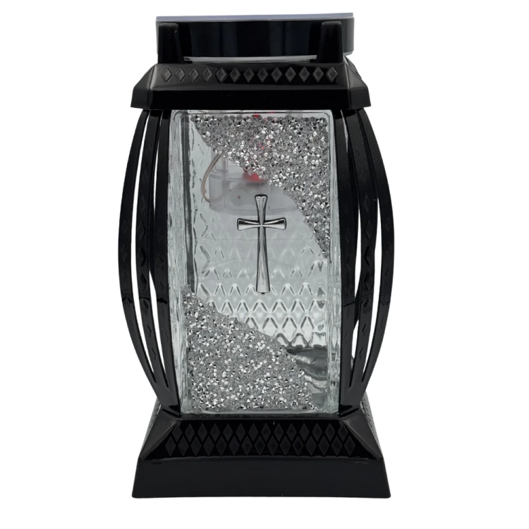 Znicz solarny całoroczny z kryształami glamour Elegancki LED duży kapliczka (1).png