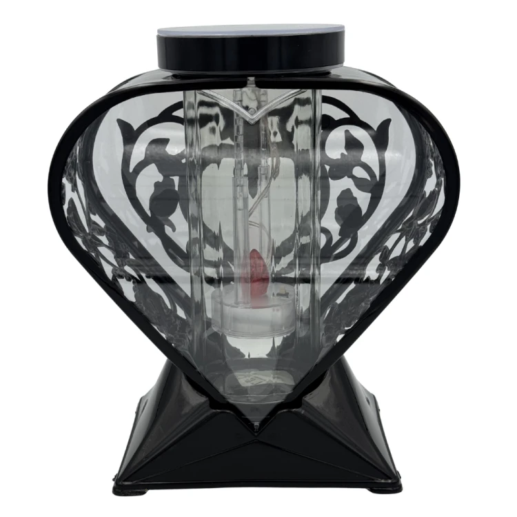 Znicz Solarny Serce LED Elegancki Lampion Ażutowy Fotowoltaiczny Efekt Płomienia (8).png