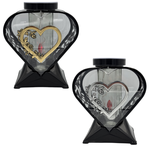 Znicz Solarny Serce LED Elegancki Lampion Ażurowy Fotowoltaiczny Efekt Płomienia (1).png