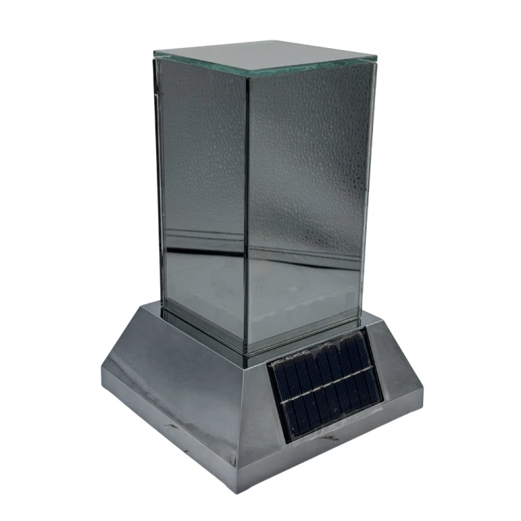 Znicz lustrzany 3D lampion przestrzenny SOLARNY nieskończony płomień (6).png