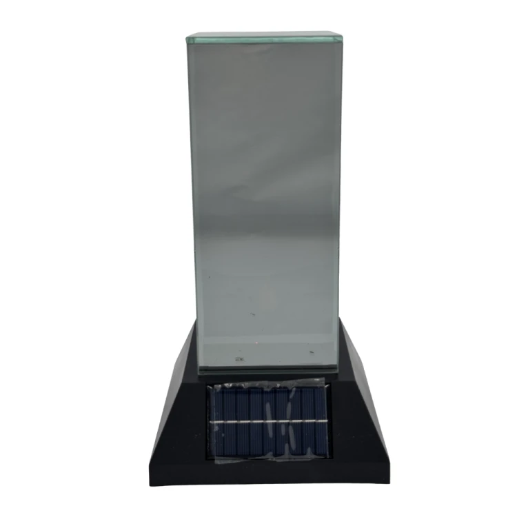 Znicz lustrzany 3D lampion przestrzenny SOLARNY nieskończony płomień 27,5cm (5).png