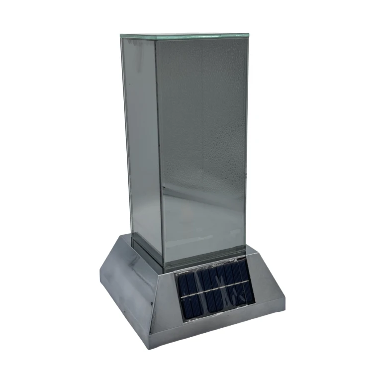 Znicz lustrzany 3D lampion przestrzenny SOLARNY nieskończony płomień 27,5cm (7).png