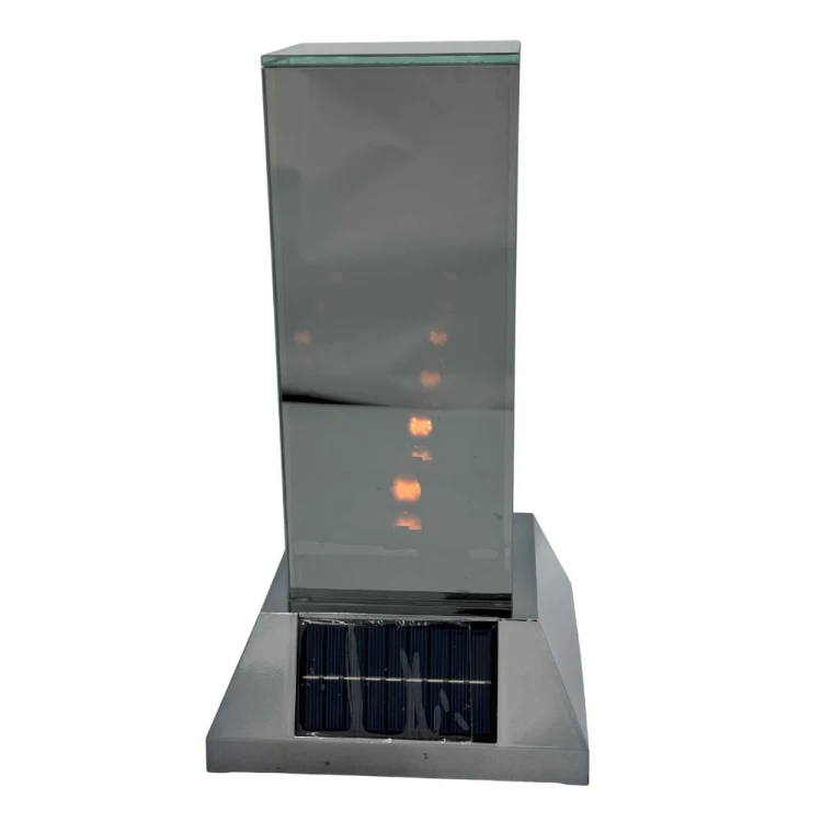 Znicz lustrzany 3D lampion przestrzenny SOLARNY nieskończony płomień 27,5cm (9).png