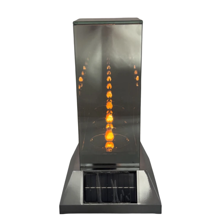 Znicz lustrzany 3D lampion przestrzenny SOLARNY nieskończony płomień 27,5cm (11).png