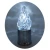 Świeczka srebrna LED wkład do zniczy żywy płomień z bateriami 15 cm (1).webp