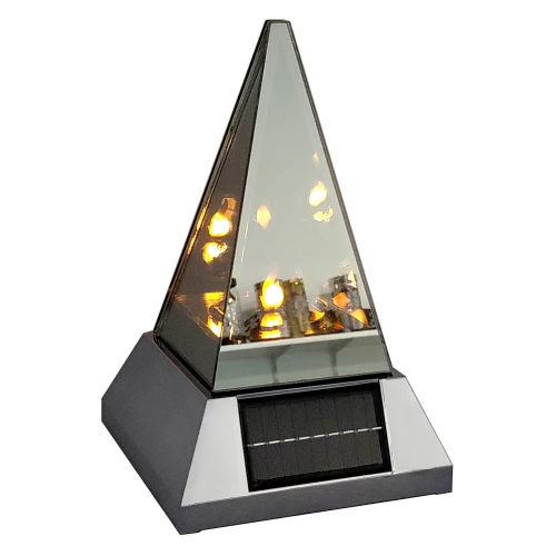 Znicz Solarny LED Srebrny 3D – Nowoczesny Znicz Solarny na Grób (2).webp