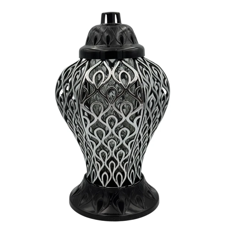 Znicz Ażurowy Premium Nowoczesny Lampion Nagrobny 36cm (1).jpg