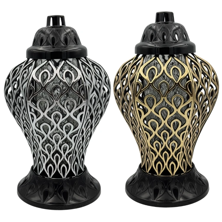 Znicz Ażurowy Premium Nowoczesny Lampion Nagrobny 36cm.jpg
