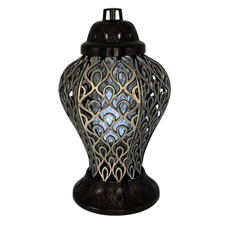 Znicz Ażurowy Premium Nowoczesny Lampion Nagrobny 36cm (4).jpg