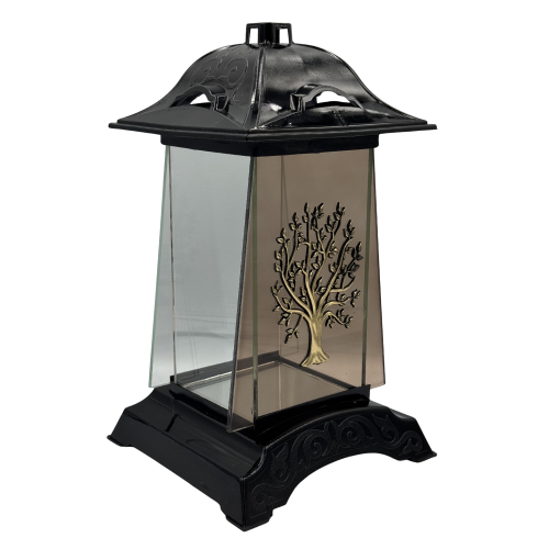 Znicz Nagrobny Kapliczka z Drzewem Życia Elegancki Lampion Pamięci 30cm (4).png