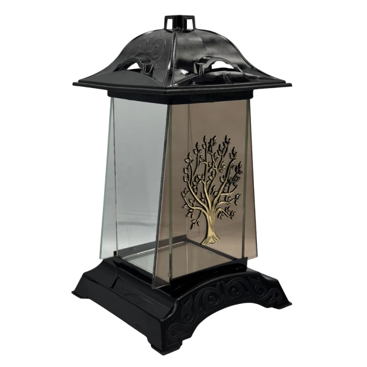 Znicz Nagrobny Kapliczka z Drzewem Życia Elegancki Lampion Pamięci 30cm (4).png