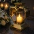 Znicz Nowoczesny Metalowy Geometryczny Serce Lampion pod Wkłady LED (1).webp