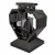 Znicz Nowoczesny Metalowy Geometryczny Serce Lampion pod Wkłady LED Grafitowy(4).webp