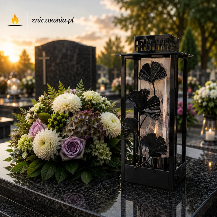 Elegancki znicz metalowy z motywem liści DUŻY(14).jpg