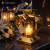 Znicz Nowoczesny Metalowy Geometryczny Serce Lampion pod Wkłady LED