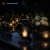Znicz Nowoczesny Metalowy Geometryczny Serce Lampion pod Wkłady LED Grafitowy