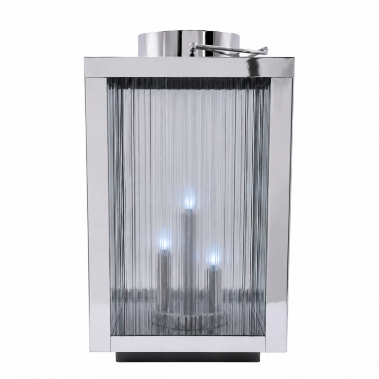 Nowoczesny znicz solarny LED z efektownym lustrzanym wnętrzem srebrny 4.png