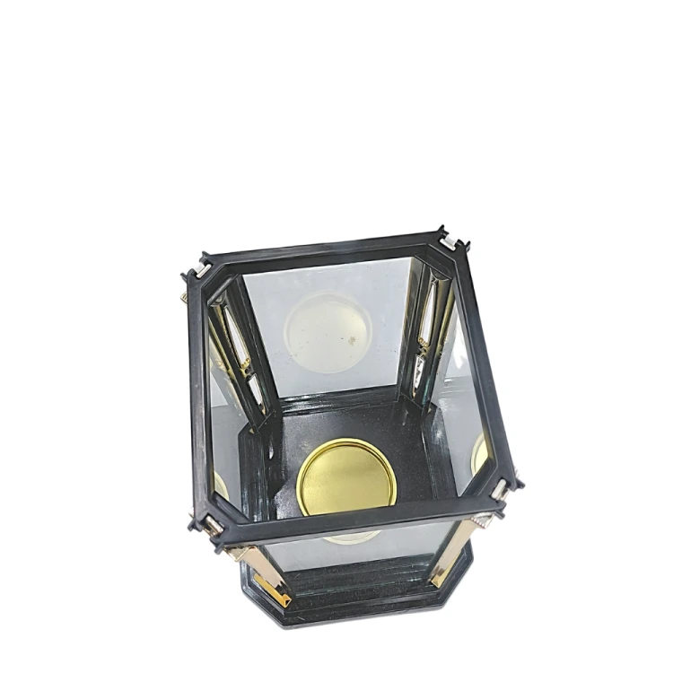 Znicz kapliczka premium czarno-złota – elegancki model premium